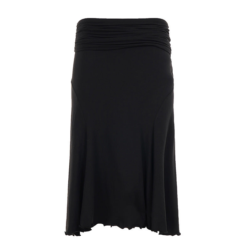 Dame Elegant Wrap skirt with gathered waist and flared hem Mirla-Eva Jonsson