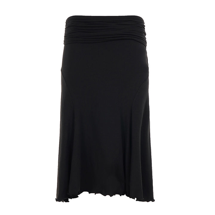 Dame Elegant Wrap skirt with gathered waist and flared hem Mirla-Eva Jonsson