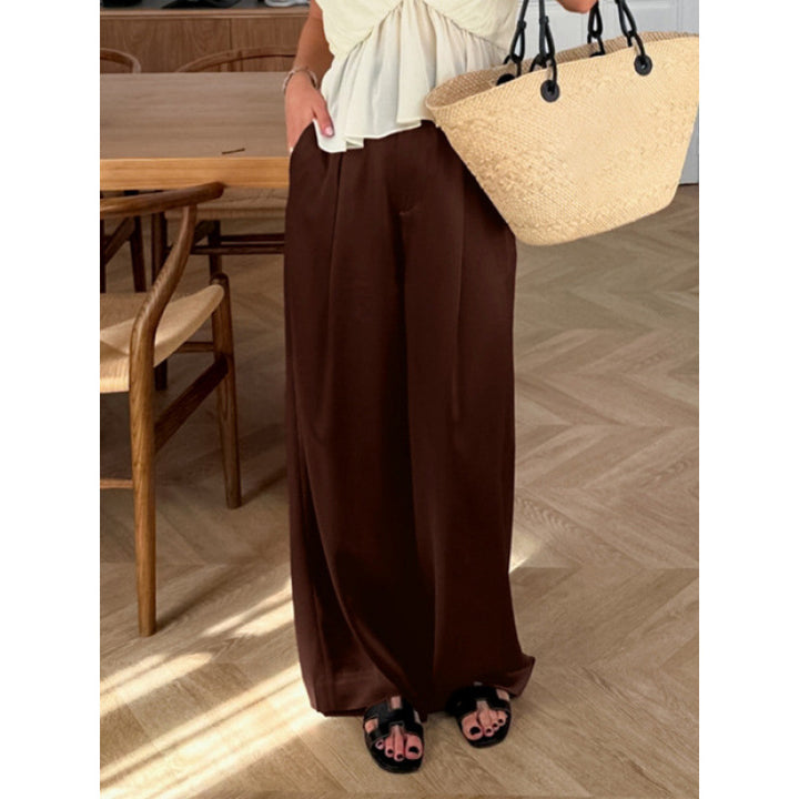 Dame Elegant vid byxa med hög midja och bekväm passform Mirla-Eva Jonsson