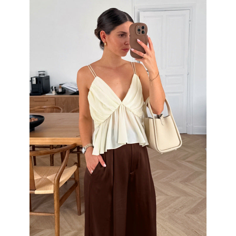 Dame Elegant vid byxa med hög midja och bekväm passform Mirla-Eva Jonsson