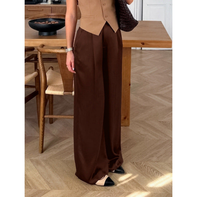 Dame Elegant vid byxa med hög midja och bekväm passform Mirla-Eva Jonsson
