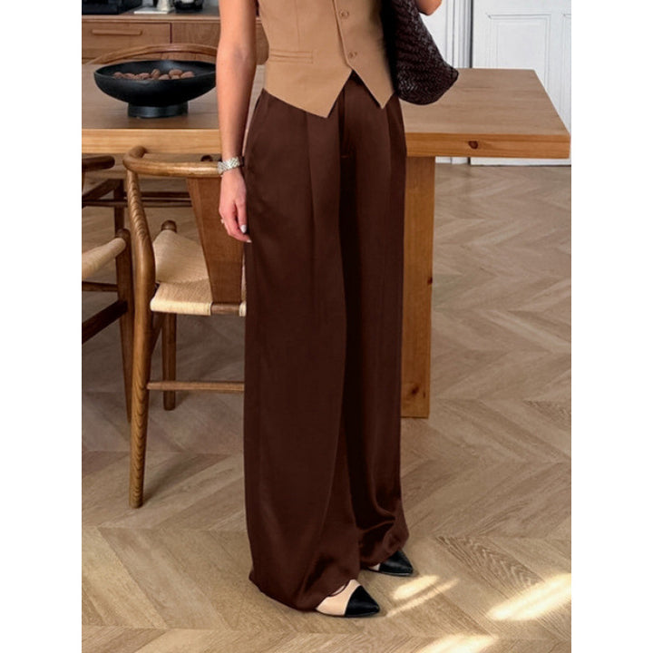 Dame Elegant vid byxa med hög midja och bekväm passform Mirla-Eva Jonsson