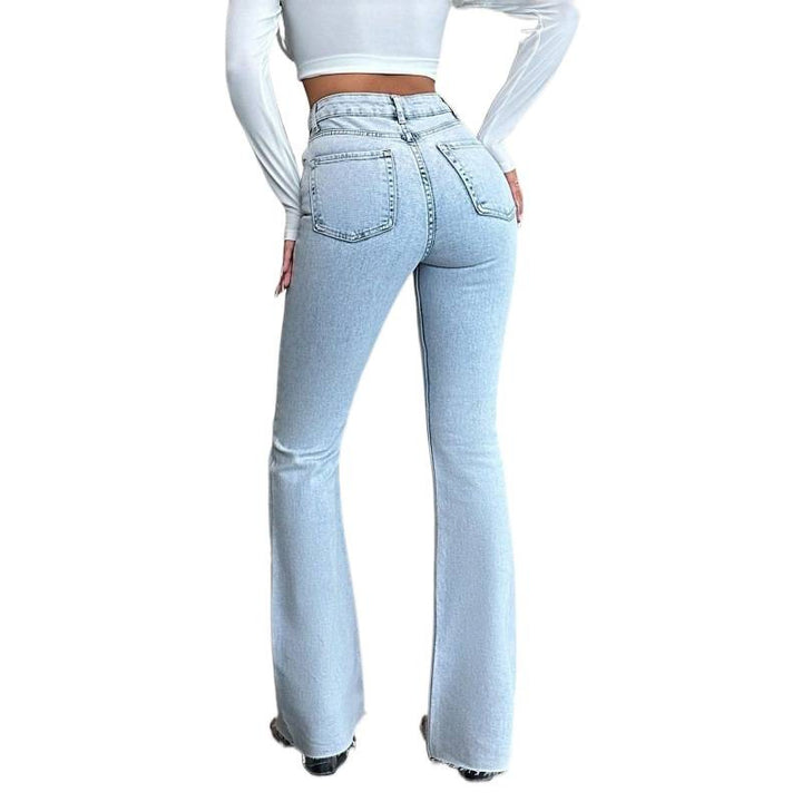 Dame Flared Jeans med hög midja och avslappnad passform Mirla-Eva Jonsson
