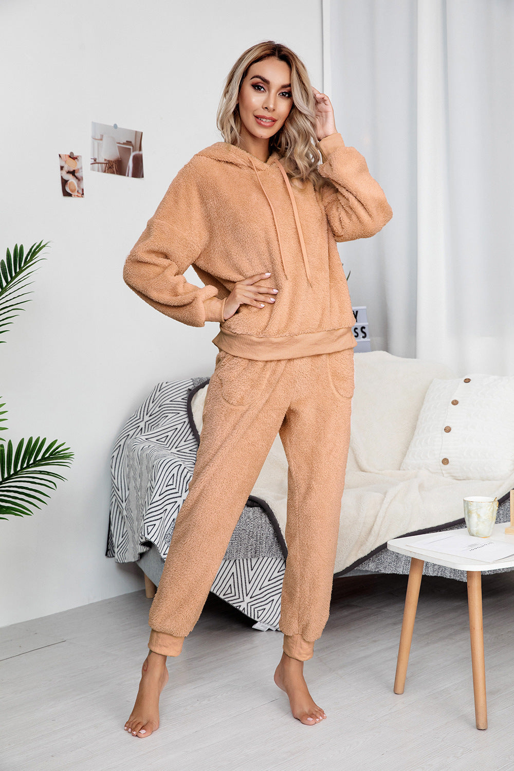 Dame Fleece-Hoodie Set Eva Jonsson-Eva Jonsson