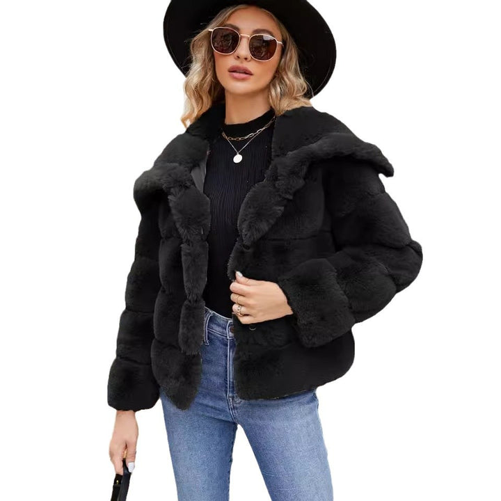 Dame Fleece-Puffjacka med huva Mirla-Eva Jonsson