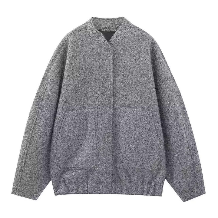 Dame Fleece-jacka med praktiska fickor och elastisk midja Mirla-Eva Jonsson