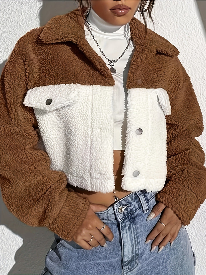 Dame Fleecejacka i oversize-stil med fickor Mirla-Eva Jonsson