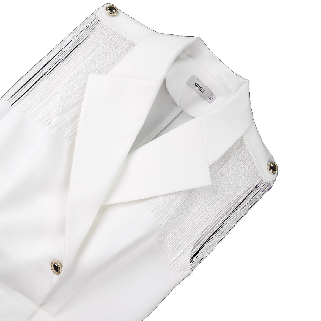 Dame Fransen-klänning i elegant blazer-stil Mirla-Eva Jonsson