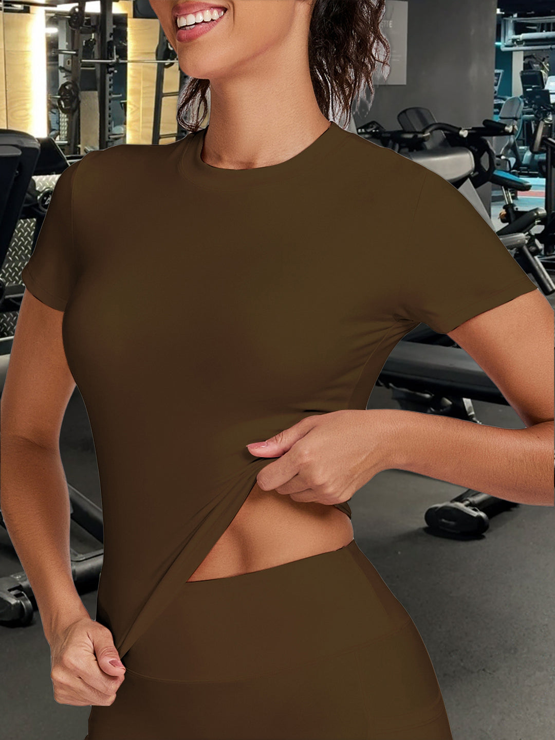 Dame Funktionella Sportshorts med sidfickor och hög midja Mirla-Eva Jonsson