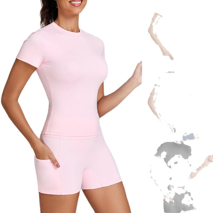 Dame Funktionella Sportshorts med sidfickor och hög midja Mirla-Eva Jonsson
