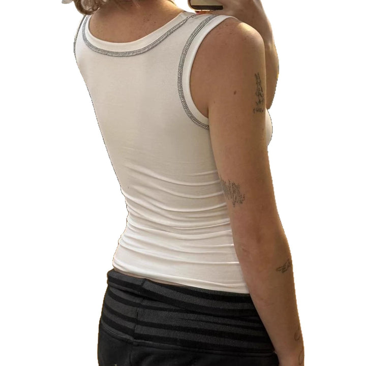 Dame Funktions-Tanktop med dubbelt bärsystem och andningsbart tyg Mirla-Eva Jonsson