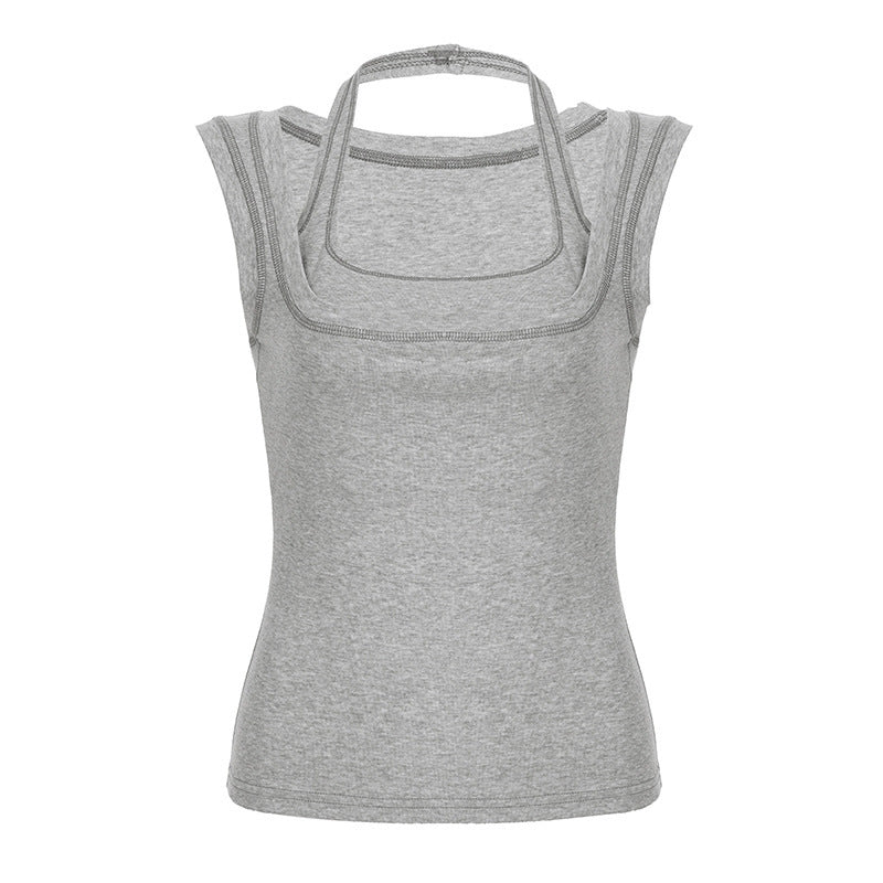 Dame Funktions-Tanktop med dubbelt bärsystem och andningsbart tyg Mirla-Eva Jonsson