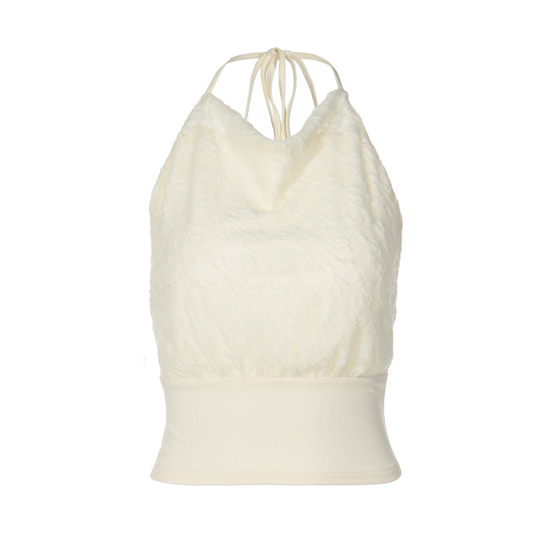 Dame Halter-Top med en sofistikerad tygblandning Mirla-Eva Jonsson