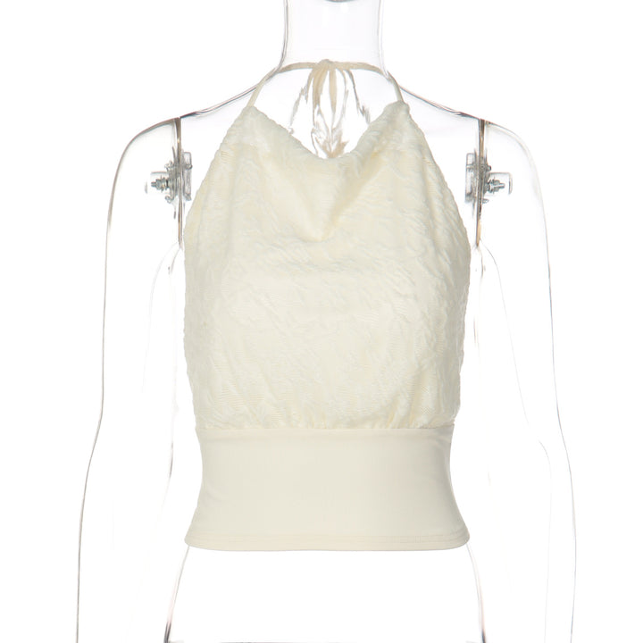 Dame Halter-Top med en sofistikerad tygblandning Mirla-Eva Jonsson