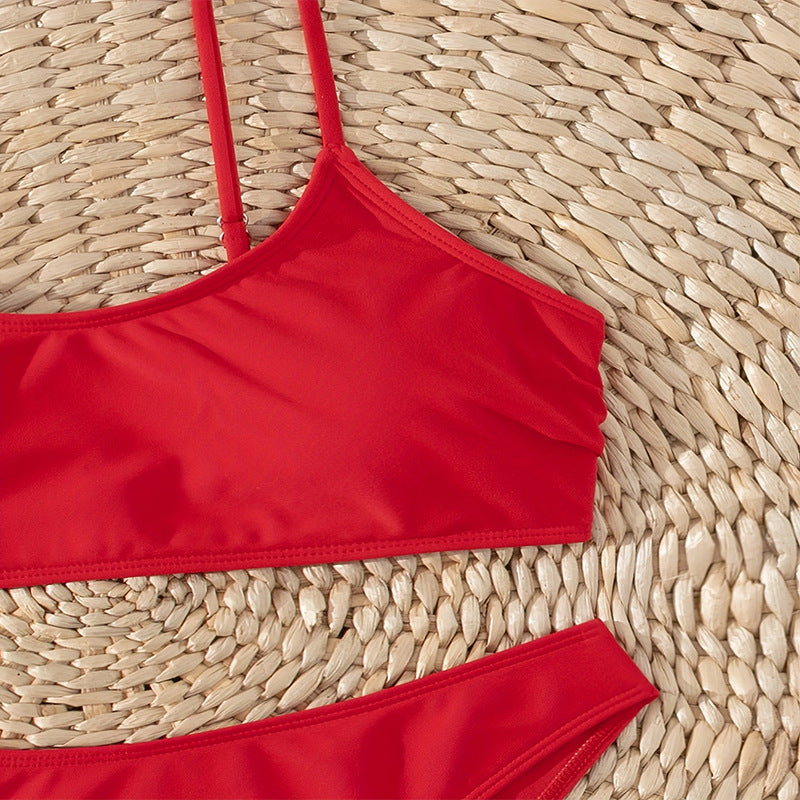 Dame Hög midja bikini-set med smala band och elastisk midja Mirla-Eva Jonsson