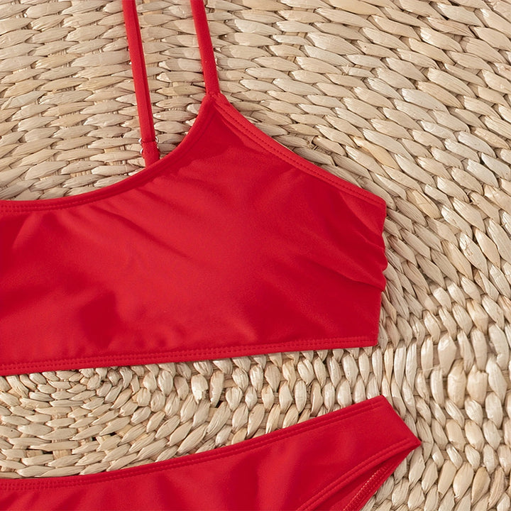 Dame Hög midja bikini-set med smala band och elastisk midja Mirla-Eva Jonsson