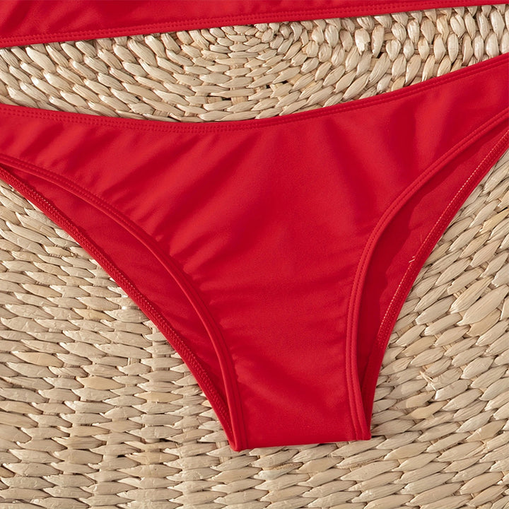 Dame Hög midja bikini-set med smala band och elastisk midja Mirla-Eva Jonsson