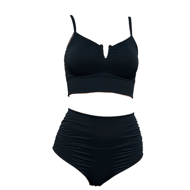 Dame Högskuren Bikini med raffinerad överdel och elastisk midja Mirla-Eva Jonsson