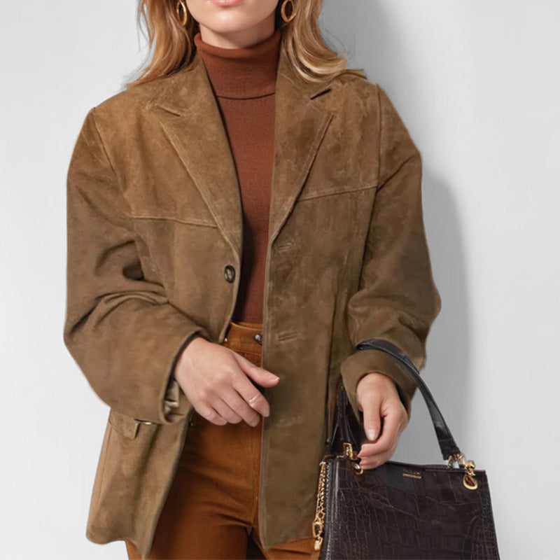 Dame Konstläderblazer Eva Jonsson-Eva Jonsson