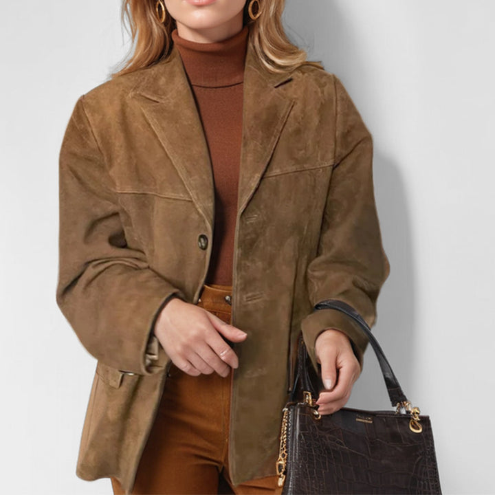 Dame Konstläderblazer Eva Jonsson-Eva Jonsson