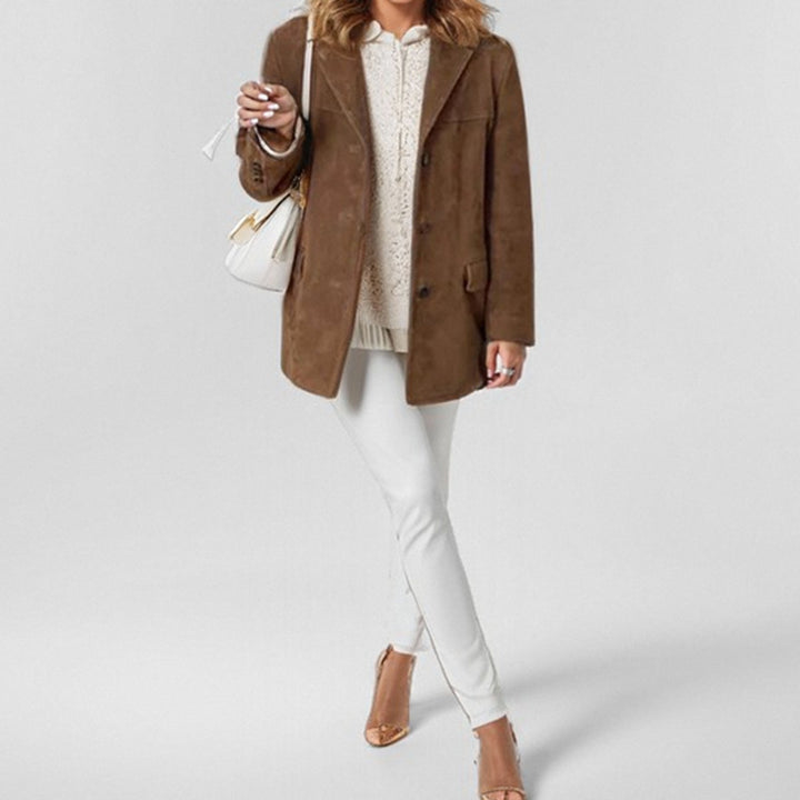 Dame Konstläderblazer Eva Jonsson-Eva Jonsson