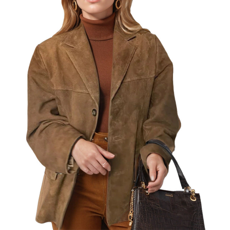 Dame Konstläderblazer Eva Jonsson-Eva Jonsson