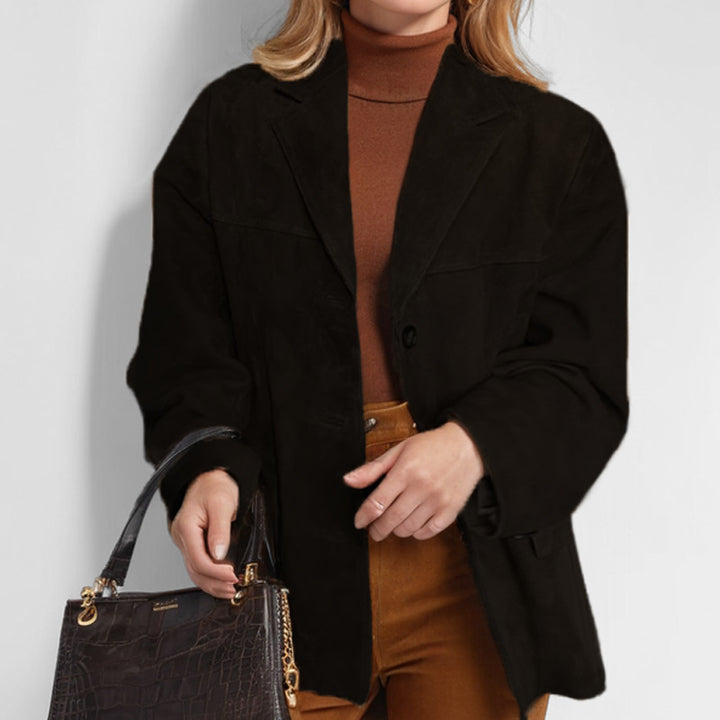 Dame Konstläderblazer Eva Jonsson-Eva Jonsson