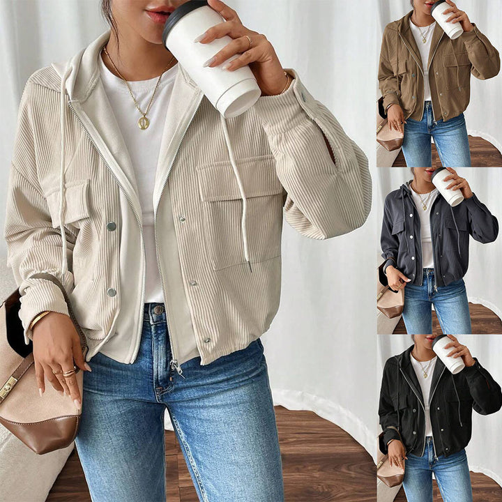 Dame Kortjacka med ribbstruktur Mirla-Eva Jonsson