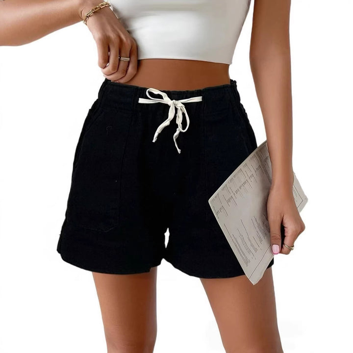 Dame Lätta Denim-Shorts med elastisk midja Mirla-Eva Jonsson