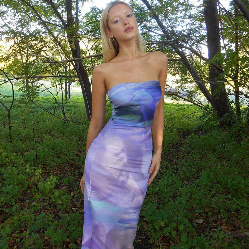 Dame Maxi Klänning med off-shoulder design och flödande tyg Mirla-Eva Jonsson