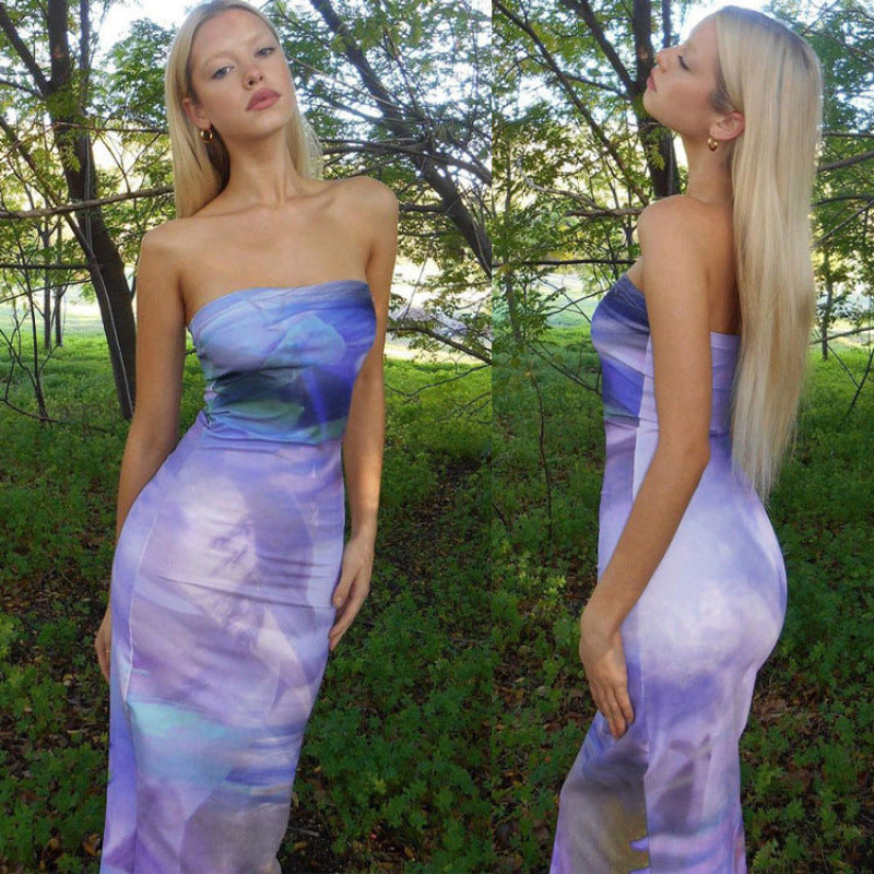 Dame Maxi Klänning med off-shoulder design och flödande tyg Mirla-Eva Jonsson