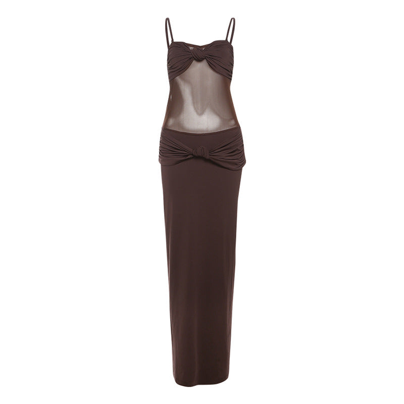 Dame Maxi Strandklänning med sofistikerad bustier-design och elastisk midja Mirla-Eva Jonsson