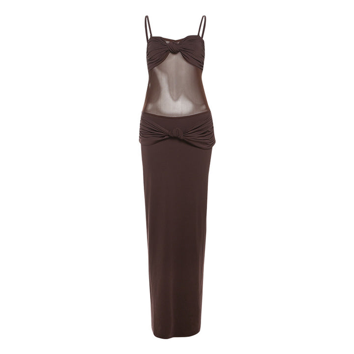 Dame Maxi Strandklänning med sofistikerad bustier-design och elastisk midja Mirla-Eva Jonsson