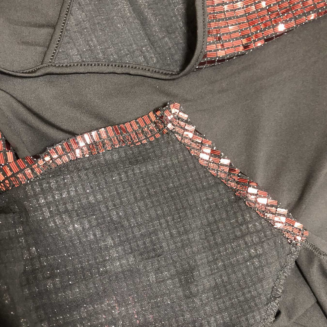 Dame Maxi-klänning med glittrande paljett-detalj och elegant silhuett Mirla-Eva Jonsson