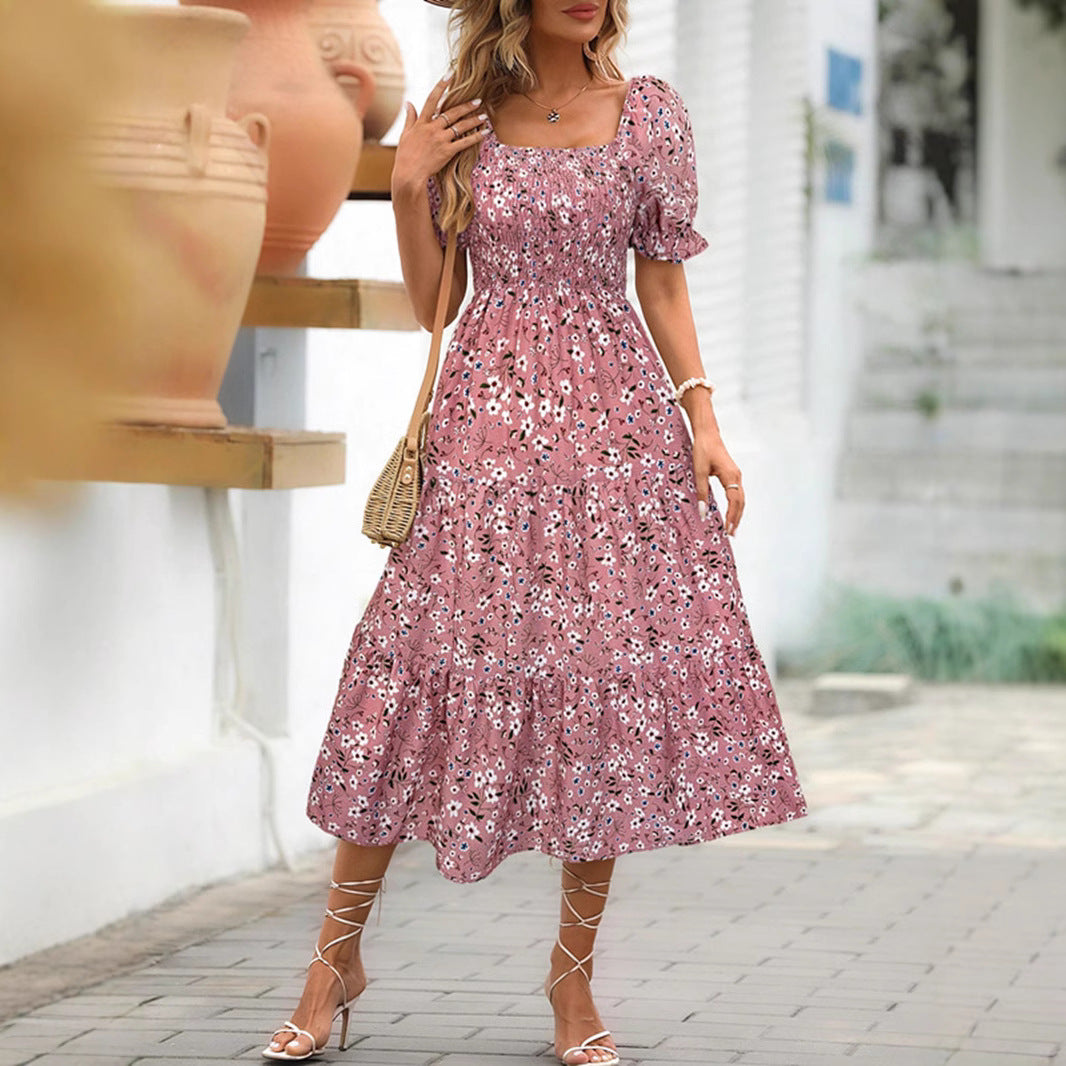 Dame Maxiklänning med blommönster Mirla-Eva Jonsson