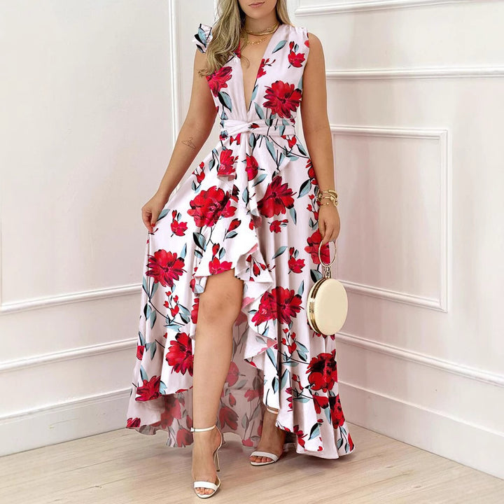 Dame Maxiklänning med blommönster Mirla-Eva Jonsson