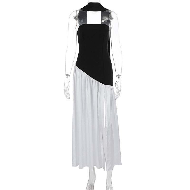 Dame Maxiklänning med elegant off-shoulder design och asymmetrisk skärning Mirla-Eva Jonsson