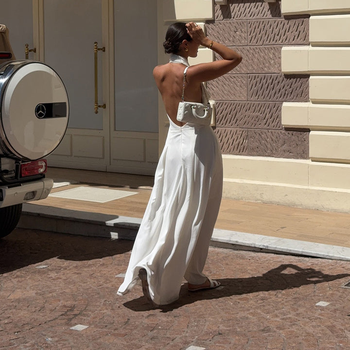 Dame Maxiklänning med elegant omslagslook Mirla-Eva Jonsson