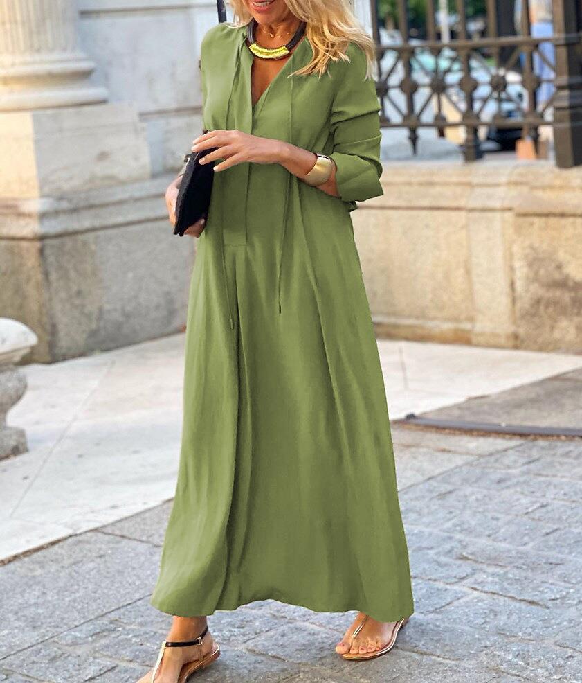 Dame Maxiklänning med elegant skärning och praktiska detaljer Eva Jonsson-Eva Jonsson