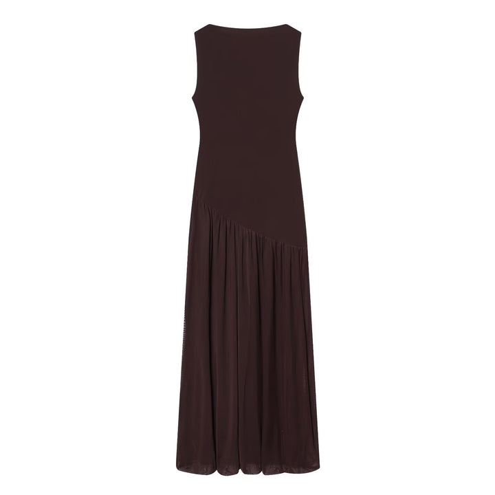 Dame Maxikleid mit elegantem Drapé und asymmetrischem Saum Mirla-Eva Jonsson