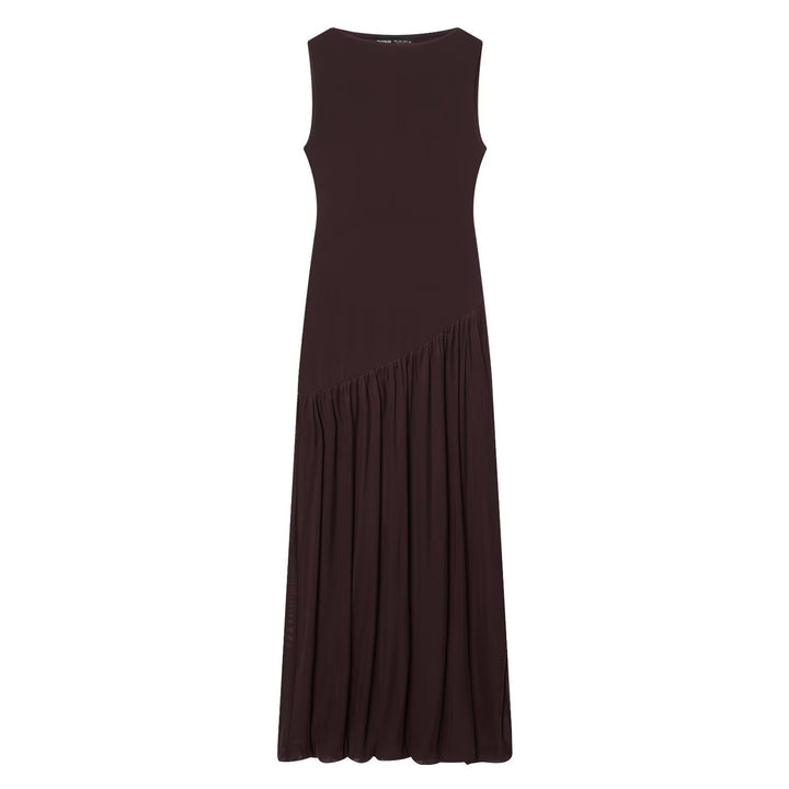 Dame Maxikleid mit elegantem Drapé und asymmetrischem Saum Mirla-Eva Jonsson