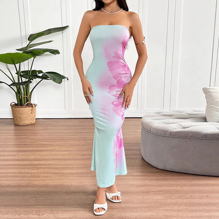 Dame Maxikleid mit floralem Design Mirla-Eva Jonsson
