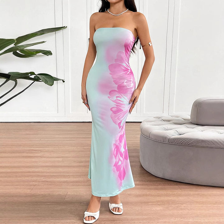 Dame Maxikleid mit floralem Design Mirla-Eva Jonsson