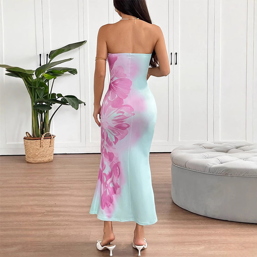 Dame Maxikleid mit floralem Design Mirla-Eva Jonsson