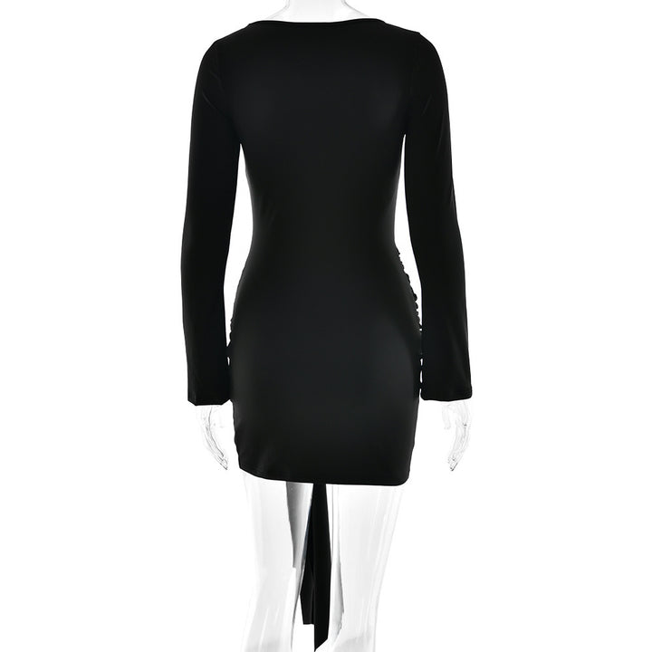 Dame Minikjol med asymmetrisk design och raffinerad midjebälte Mirla-Eva Jonsson