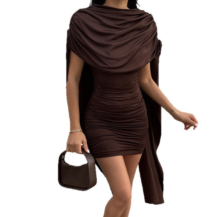 Dame Minikjol med draperad cape Mirla-Eva Jonsson