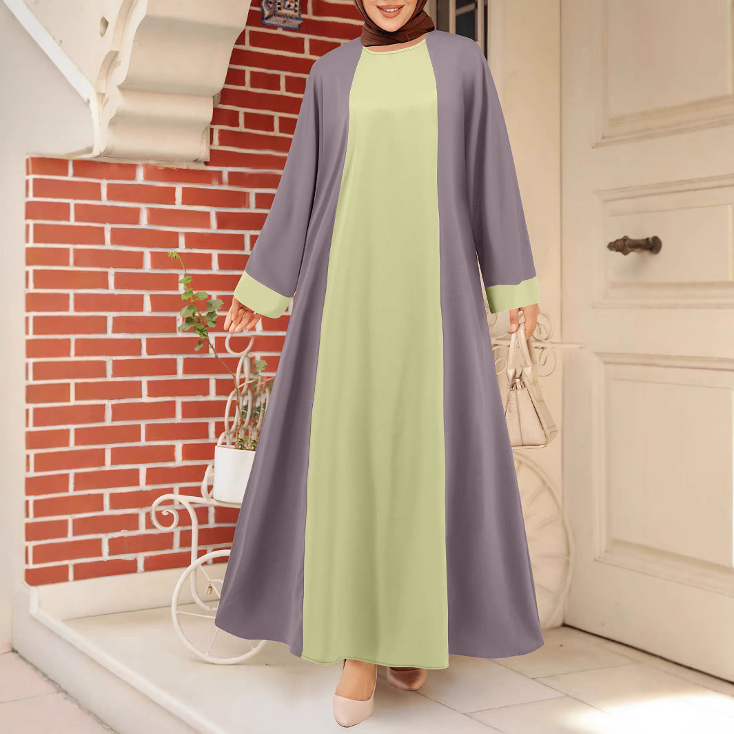 Dame Mode-Abaya med vida ärmar och minimalistiska färgaccenter Mirla-Eva Jonsson