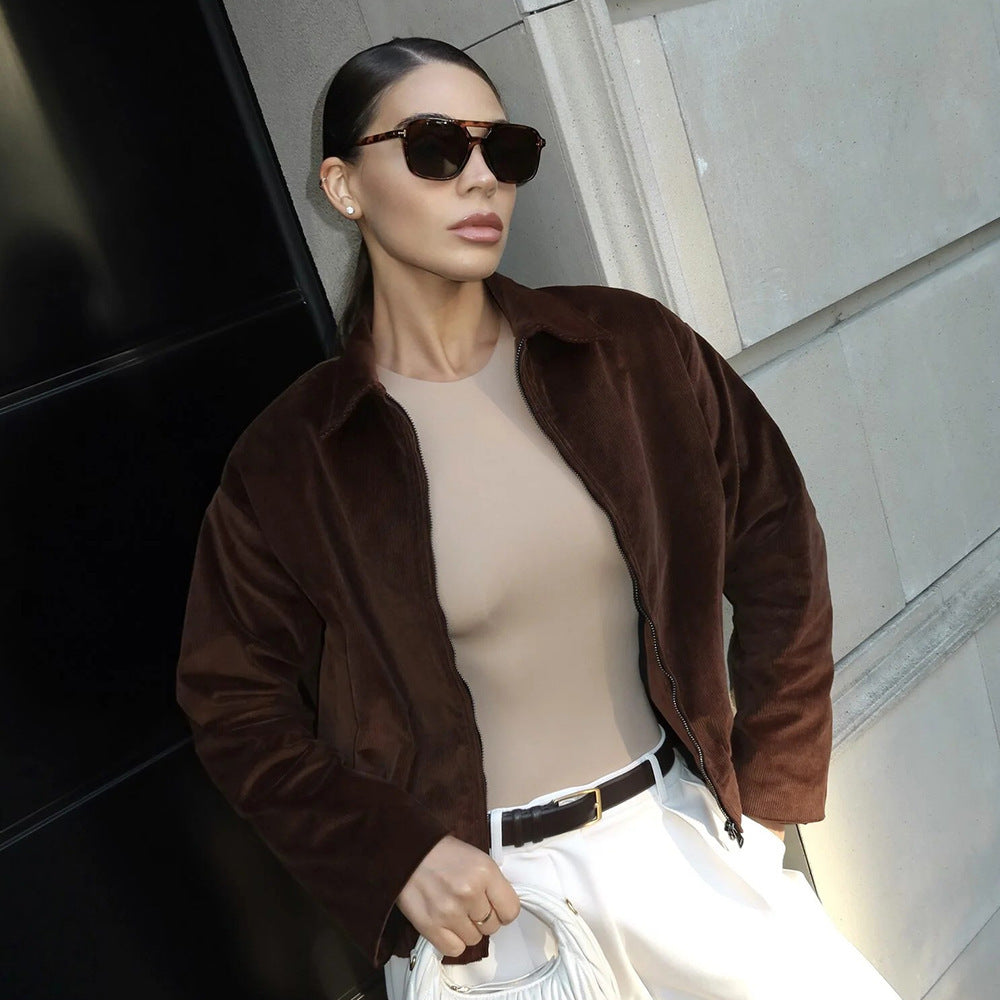 Dame Mode Cordjacka med vid passform Mirla-Eva Jonsson