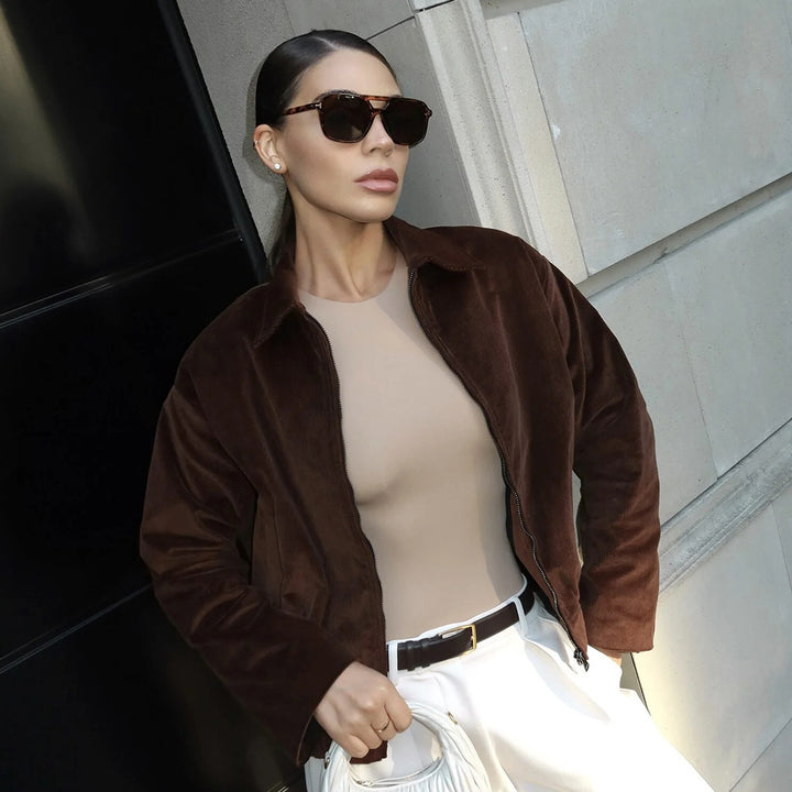 Dame Mode Cordjacka med vid passform Mirla-Eva Jonsson