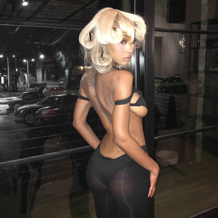 Dame Off-Shoulder Body med Cut-Out-detaljer Mirla-Eva Jonsson